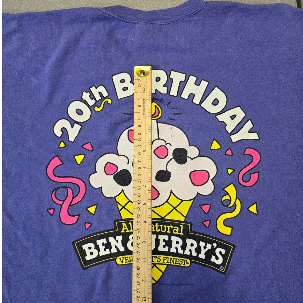 Vintage 1998 Ben & Jerry's Free Cone Day T Shirt Single Stitch USA XL - Picture 10 of 11